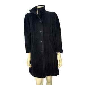 Vintage Studio By Searle Alpaca Coat in Black size medium